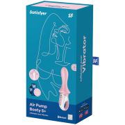 SATISFYER – AIR PUMP BOOTY 5+ VIBRADOR ANAL INFLABLE ROSA