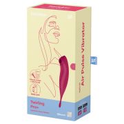 SATISFYER – TWIRLING PRO+ ESTIMULADOR Y VIBRADOR APP ROJO