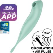 SATISFYER – TWIRLING PRO+ ESTIMULADOR Y VIBRADOR APP ROJO