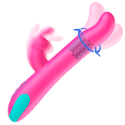 HAPPY LOKY – PLUTO RABBIT VIBRATOR  ROTATOR COMPATIBLE CON WATCHME WIRELESS TECHNOLOGY