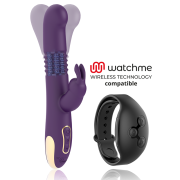 TREASURE – BASTIAN RABBIT UP  DOWN, ROTATOR  VIBRATOR COMPATIBLE CON WATCHME WIRELESS TECHNOLOGY