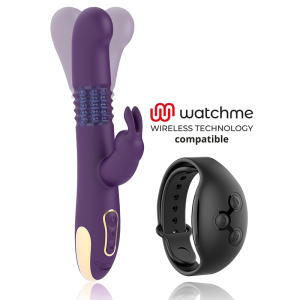 TREASURE – BASTIAN RABBIT UP  DOWN, ROTATOR  VIBRATOR COMPATIBLE CON WATCHME WIRELESS TECHNOLOGY