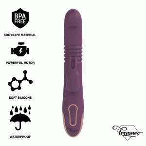 TREASURE – BASTIAN RABBIT UP  DOWN, ROTATOR  VIBRATOR COMPATIBLE CON WATCHME WIRELESS TECHNOLOGY