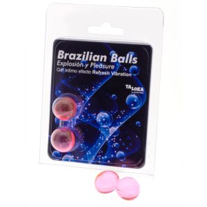 TALOKA – BRAZILIAN BALLS GEL EXCITANTE EFECTO VIBRACIÓN REFRESCANTE 2 BOLAS