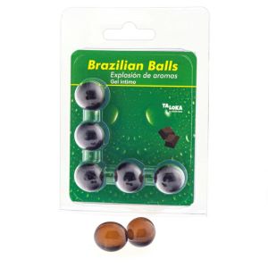 TALOKA – BRAZILIAN BALLS GEL ÍNTIMO CHOCOLATE 5 BOLAS