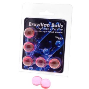 TALOKA – BRAZILIAN BALLS GEL EXCITANTE EFECTO VIBRACIÓN REFRESCANTE 5 BOLAS