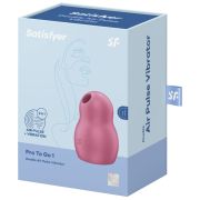 SATISFYER – PRO TO GO 1 ESTIMULADOR Y VIBRADOR DOBLE ROJO