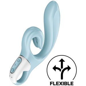 SATISFYER – LOVE ME VIBRADOR RABBIT AZUL