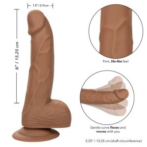 CALEXOTICS – SILICONE STUDS 15.24 CM BROWN