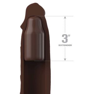 FANTASY X- TENSIONS – PIPEDREAMS SLEEVE 22,86 CM + 7,62 CM PLUG BROWN