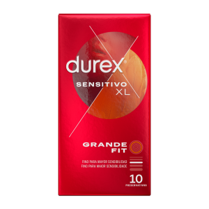 DUREX – PRESERVATIVOS SENSITIVO XL 10 UNIDADES