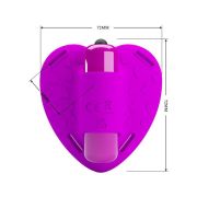 PRETTY LOVE – MASAJEADOR DE CLITORIS HEARTBEAT 10 MODOS DE VIBRACION MORADO