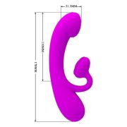 PRETTY LOVE – SINCERE VIBRADOR Y SUCCIONADOR DE CLITORIS SILICONA MORADO