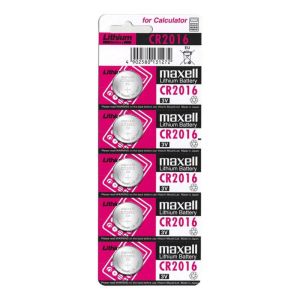 MAXELL – PILA BOTON LITIO CR2016 3V BLISTER*5