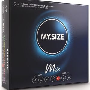 MY SIZE – MIX PRESERVATIVOS 60 MM 28 UNIDADES