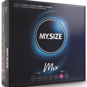 MY SIZE – MIX PRESERVATIVOS 64 MM 28 UNIDADES