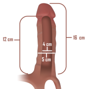 INTENSE – ARNÉS HUECO CON DILDO SILICONA 16 X 3.5 CM