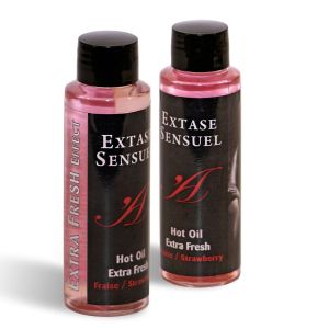 EXTASE SENSUAL – ACEITE MASAJE EFECTO EXTRA FRESH FRESA 100 ML