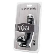 GET REAL – DILDO 12 CM CON TESTICULOS NEGRO