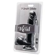 GET REAL – DILDO 18 CM CON TESTICULOS NEGRO