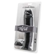 GET REAL – DILDO 25,5 CM CON TESTICULOS NEGRO