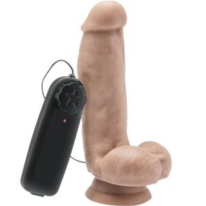 GET REAL – DILDO 12 CM CON TESTICULOS VIBRADOR NATURAL