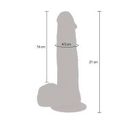 GET REAL – DILDO VIBRADOR CON BOLAS GIRATORIAS NATURAL