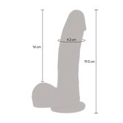 GET REAL – DILDO EMPUJE MAGNÉTICO PULSANTE NATURAL