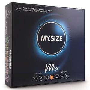 MY SIZE – MIX PRESERVATIVOS 57 MM 28 UNIDADES