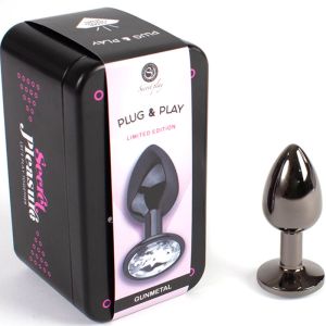 SECRETPLAY – GUNMETAL BUTT PLUG TALLA S 7 CM