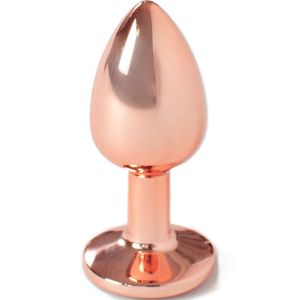 SECRETPLAY – METAL BUTT PLUG ORO ROSA TALLA S 7 CM