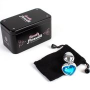 SECRETPLAY – METAL BUTT PLUG CORAZÓN AZUL TALLA S 7 CM