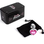 SECRETPLAY – METAL BUTT PLUG CORAZÓN FUCSIA TALLA S 7 CM