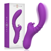 INTENSE – HARRY VIBRADOR FLEXIBLE CON LENGUA MORADO