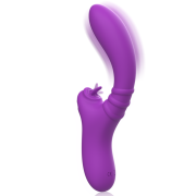 INTENSE – HARRY VIBRADOR FLEXIBLE CON LENGUA MORADO