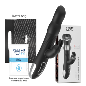 BRILLY GLAM – MOEBIUS RABBIT VIBRATOR  ROTATOR COMPATIBLE CON WATCHME WIRELESS TECHNOLOGY