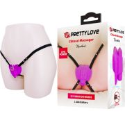 PRETTY LOVE – MASAJEADOR DE CLITORIS HEARTBEAT 10 MODOS DE VIBRACION MORADO