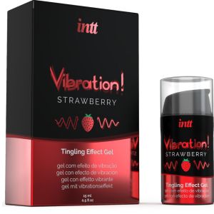 INTT – POTENTE ESTIMULANTE ÍNTIMO GEL VIBRADOR LIQUIDO FRESA 15 ML