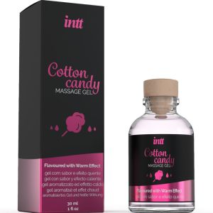 INTT MASSAGE  ORAL SEX – GEL DE MASAJE CON SABOR A ALGODÓN DE AZUCAR Y EFECTO CALOR