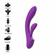 INTENSE – LUIGI VIBRADOR RABBIT SILICONA LIQUIDA MORADO