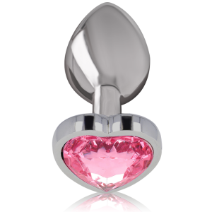 INTENSE – PLUG ANAL METAL ALUMINIO CORAZÓN ROSA TALLA M