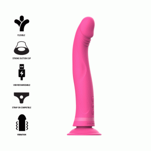 INTENSE – MICHELANGELO DILDO VIBRADOR SILICONA ROSA