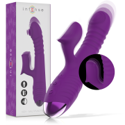 INTENSE – IGGY VIBRADOR MULTIFUNCIÓN RECARGABLE UP  DOWN CON ESTIMULADOR DE CLITORIS MORADO