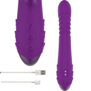 INTENSE – IGGY VIBRADOR MULTIFUNCIÓN RECARGABLE UP  DOWN CON ESTIMULADOR DE CLITORIS MORADO