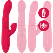 INTENSE – DUA VIBRADOR MULTIFUNCIÓN RECARGABLE UP  DOWN CON LENGUA ROJO