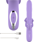 INTENSE – BILLIE VIBRADOR MULTIFUNCIÓN RECARGABLE SUCCIONADOR CON PULSADOR MORADO