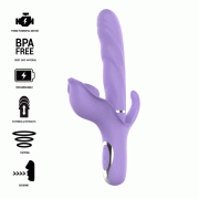 INTENSE – BILLIE VIBRADOR MULTIFUNCIÓN RECARGABLE SUCCIONADOR CON PULSADOR MORADO