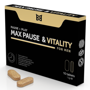 BLACK BULL – MAX PAUSE  VITALITY RETARDANTE PARA HOMBRE 10 CÁPSULAS