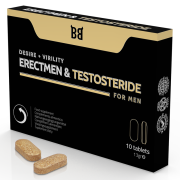 BLACK BULL – ERECTMEN  TESTOSTERIDE POTENCIA Y TESTOSTERONA PARA HOMBRE 10 CÁPSULAS