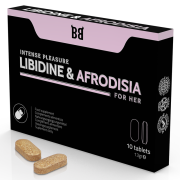 BLACK BULL – LIBIDINE  AFRODISIA PLACER INTENSO PARA MUJER 10 CÁPSULAS